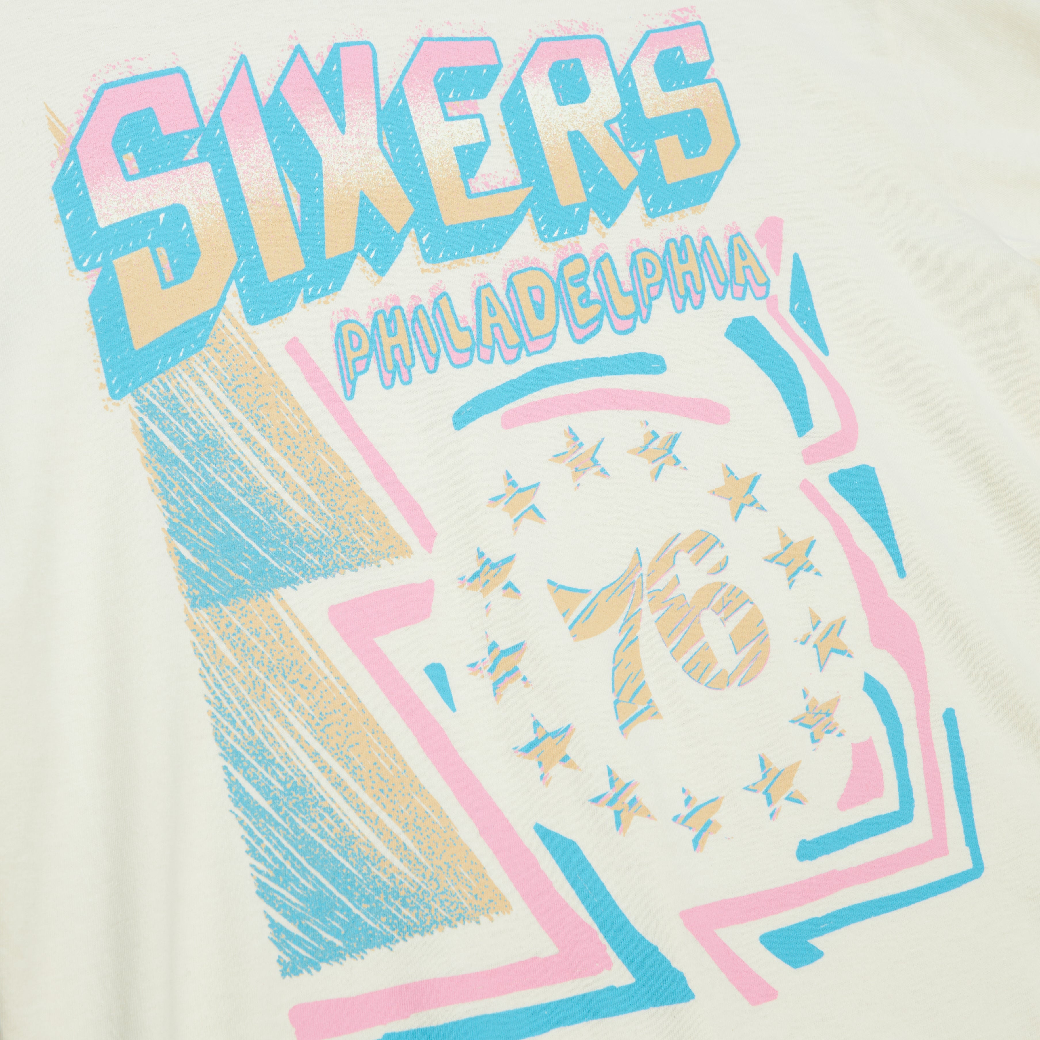 NBA SIDEWALK SKETCH SS TEE HWC 76ERS