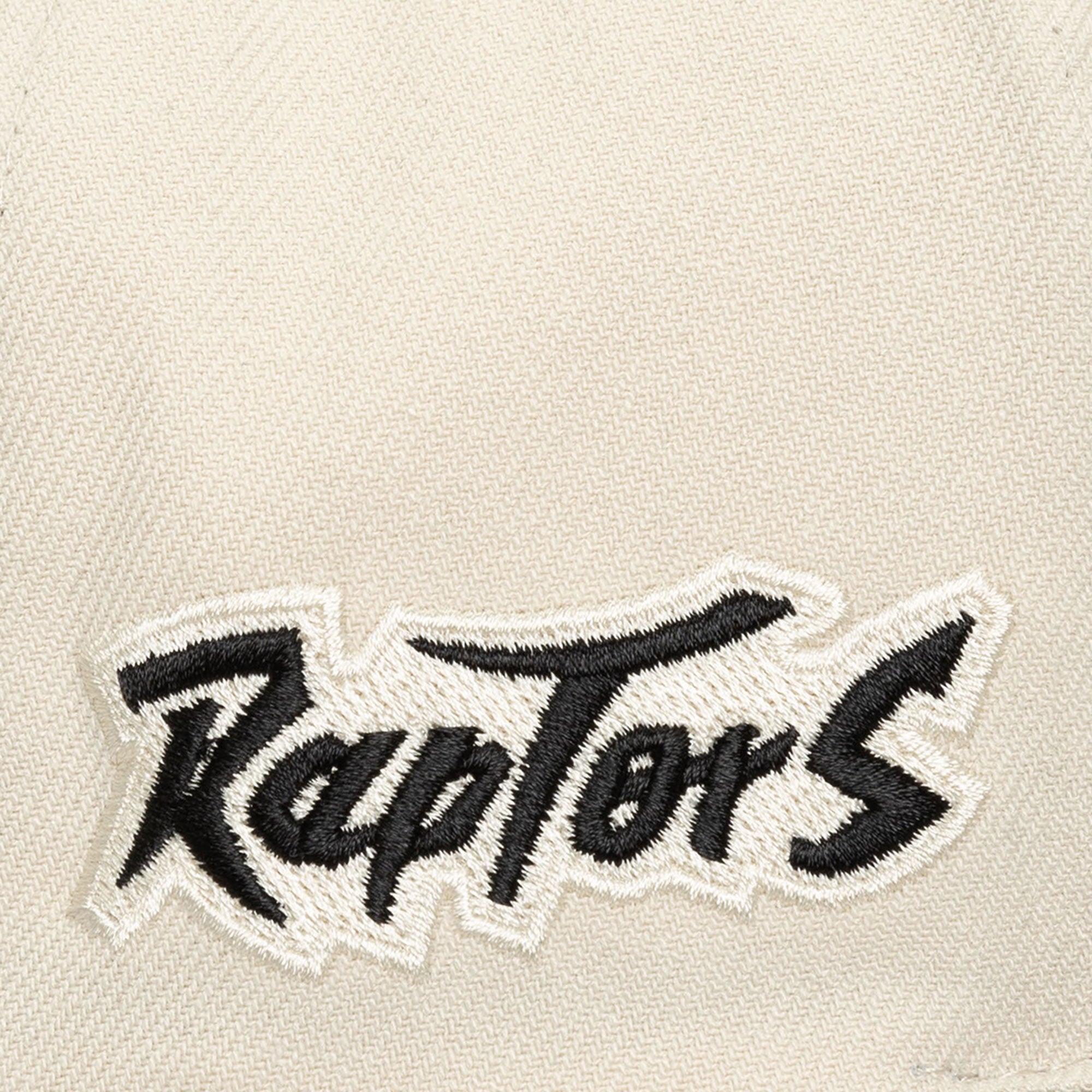 Gorra M&N NBA Evergreen Cream Black Snapback Hwc Raptors