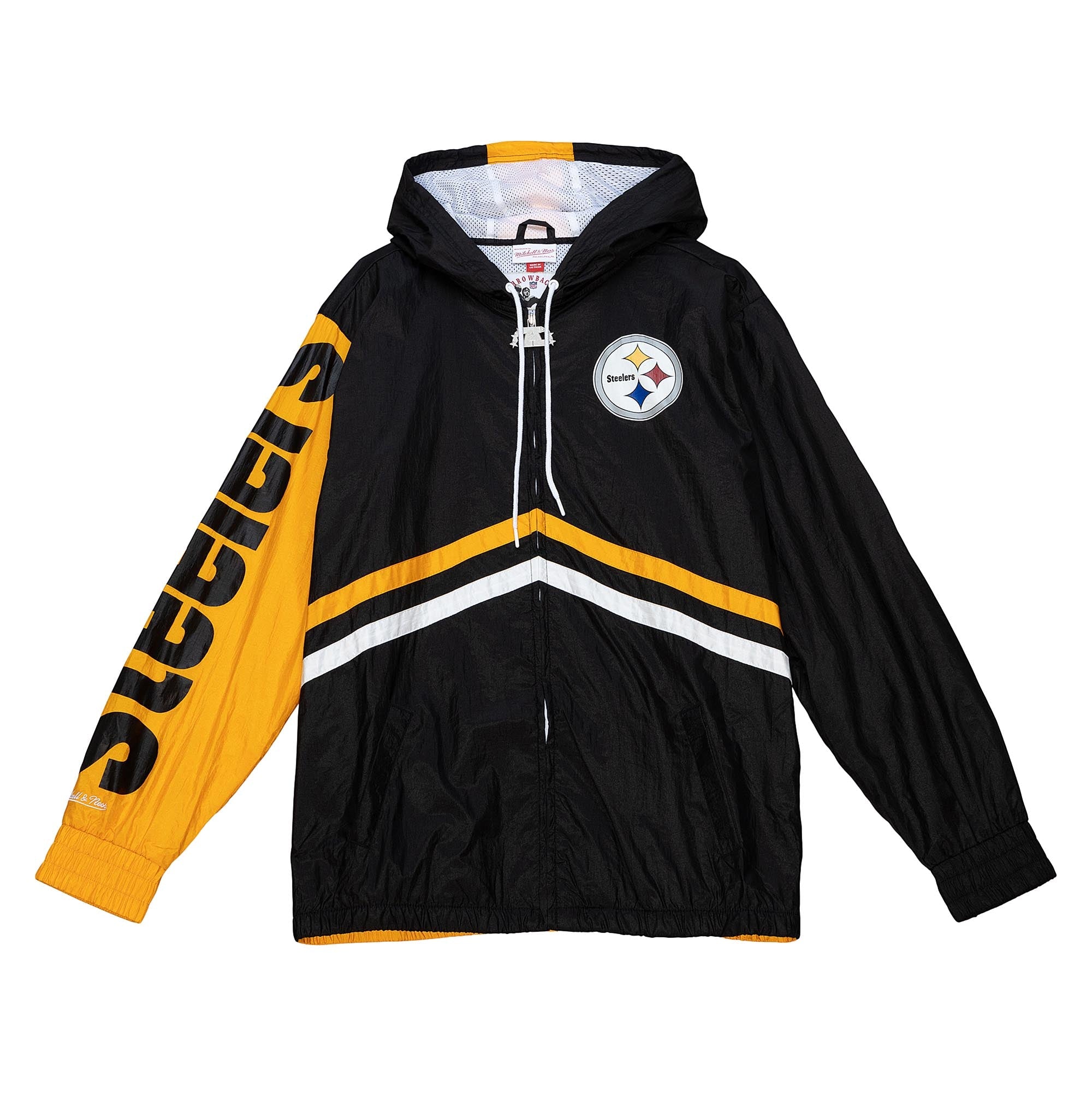 NFL UNDENIABLE FULL ZIP WINDBREAKER STEELERS AFC