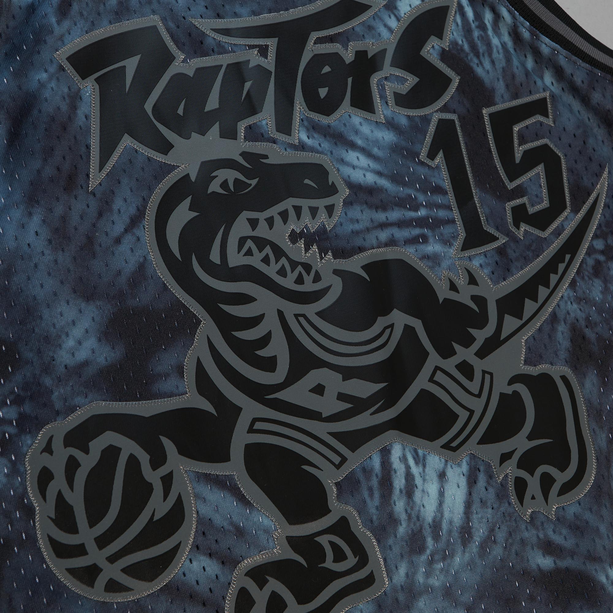 NBA BLACK TIE DYE SWINGMAN JERSEY RAPTORS 1998 VINCE CARTER