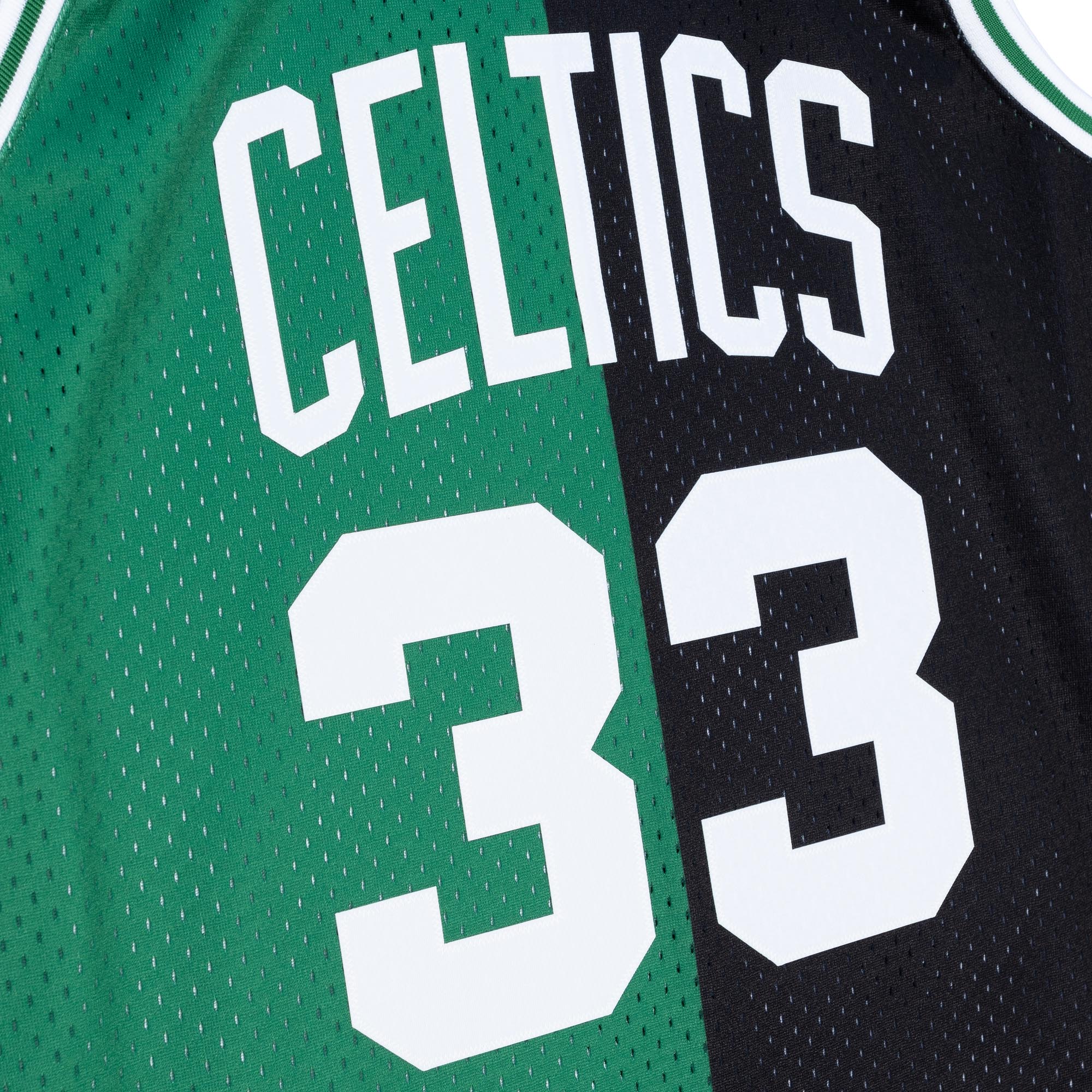 NBA SPLIT SWINGMAN JERSEY CELTICS 1985 LARRY BIRD