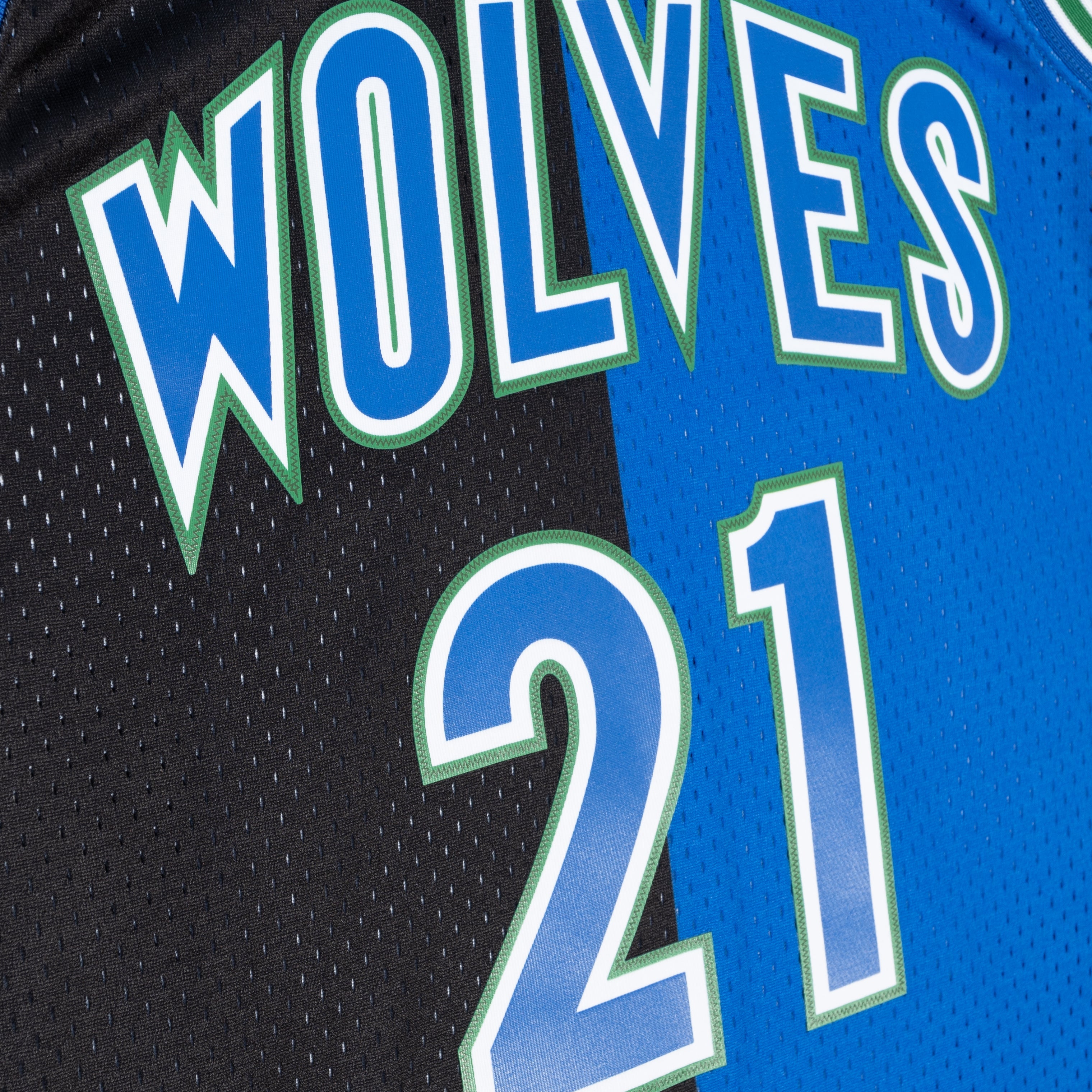 NBA SPLIT SWINGMAN JERSEY TIMBERWOLVES 1995 KEVIN GARNETT