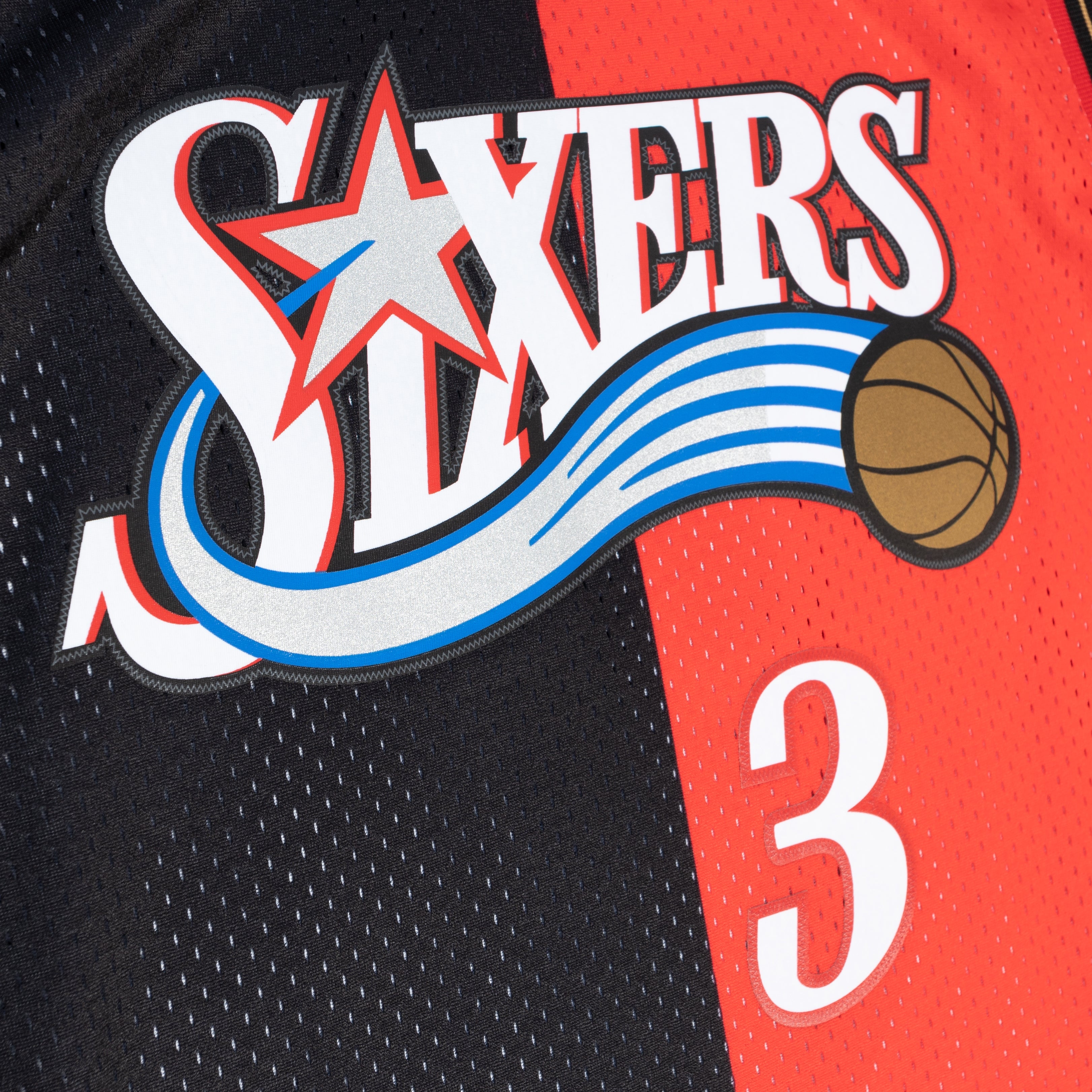 NBA SPLIT SWINGMAN JERSEY 76ERS 2000 ALLEN IVERSON