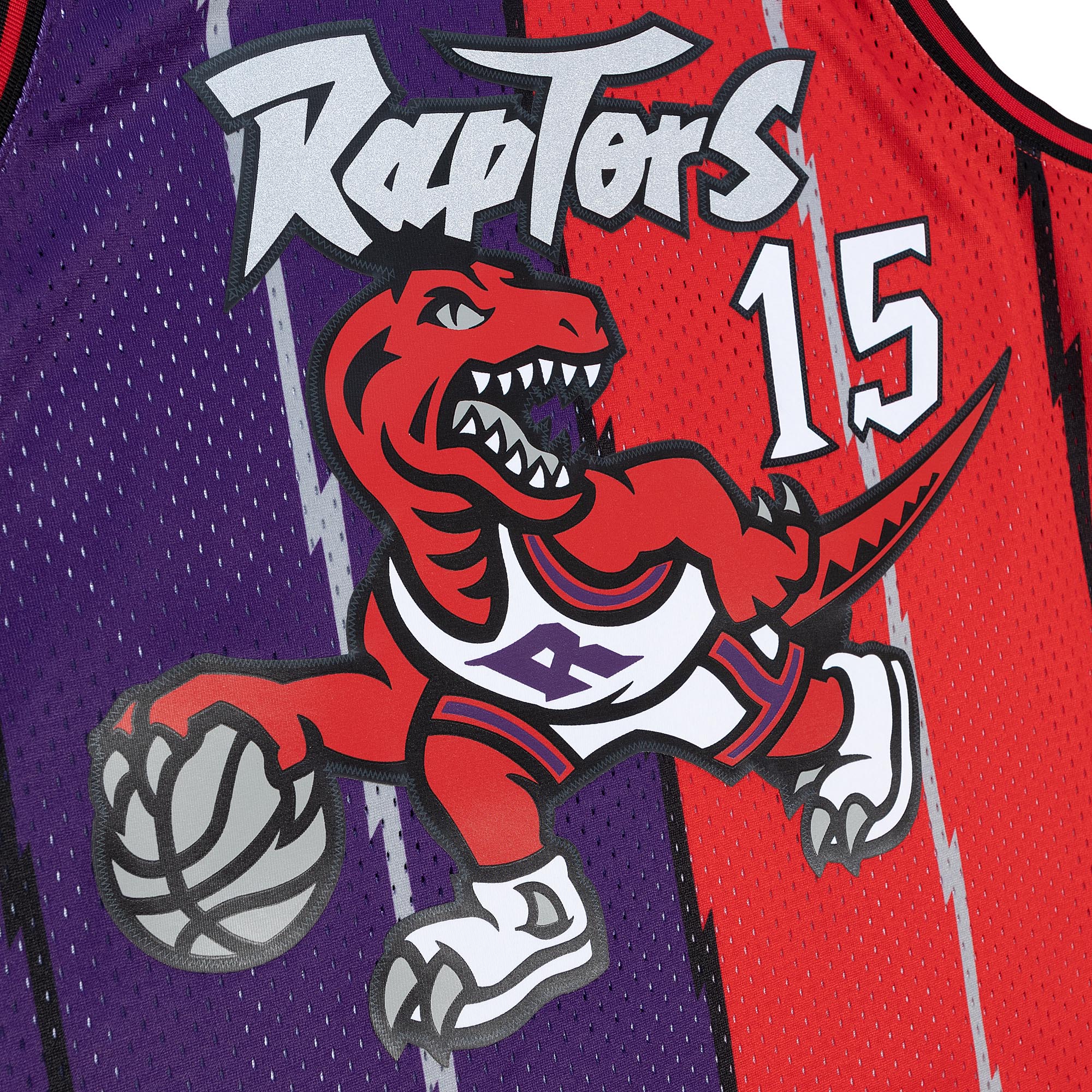 NBA SPLIT SWINGMAN JERSEY RAPTORS 1998 VINCE CARTER