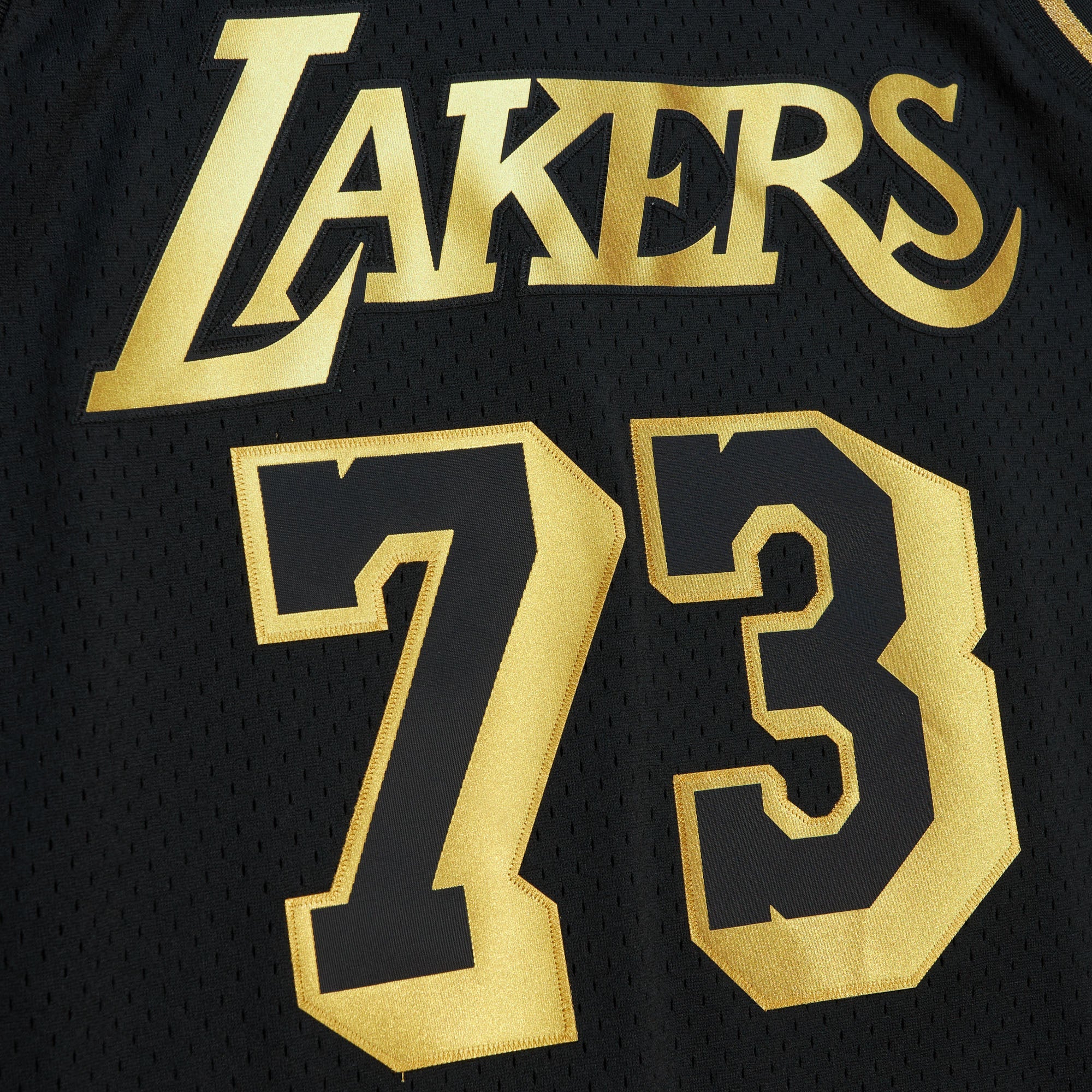 NBA Black Gold Swingman Jersey Lakers 1998 Dennis Rodman