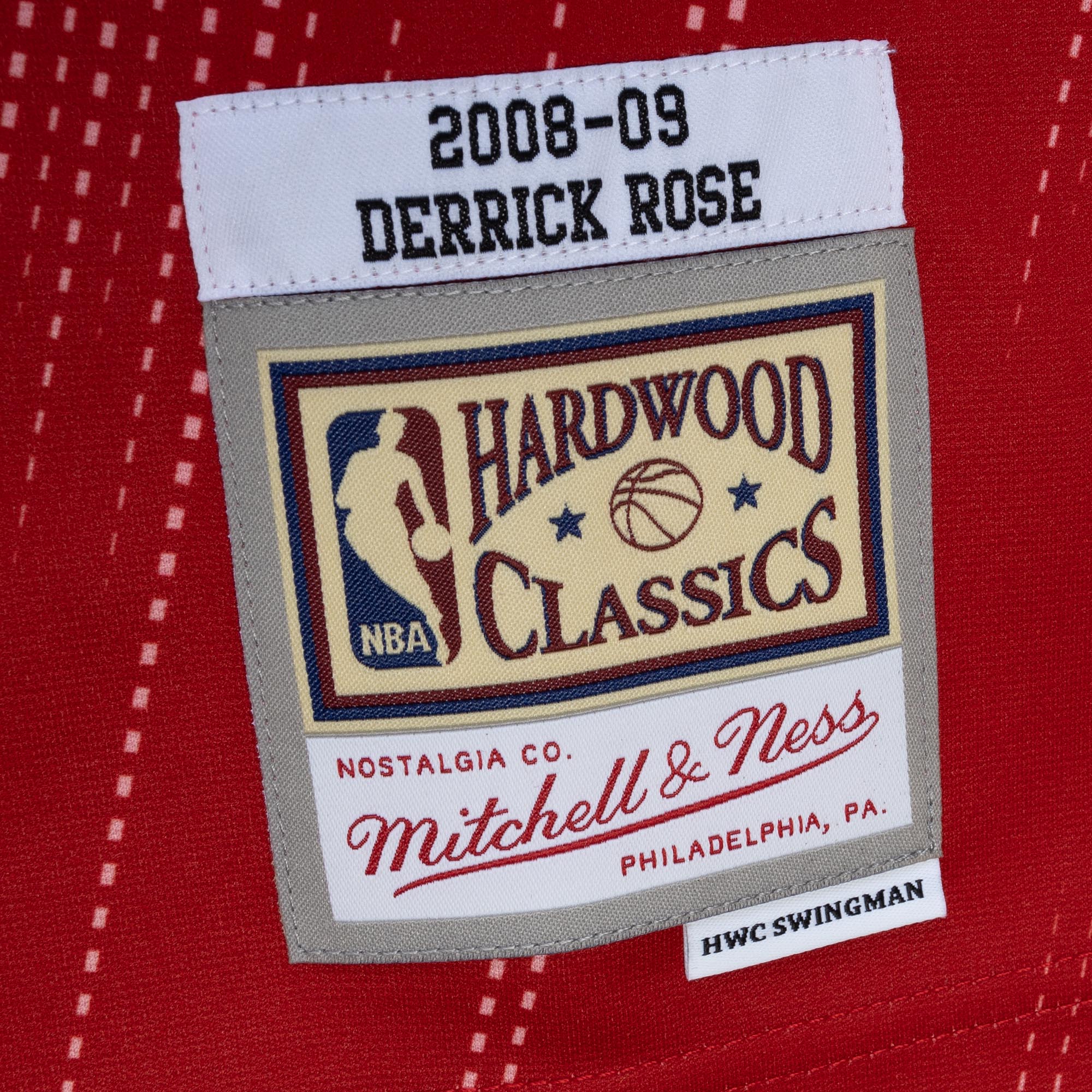 NBA MONOCHROME SWINGMAN JERSEY BULLS 2008 DERRICK ROSE