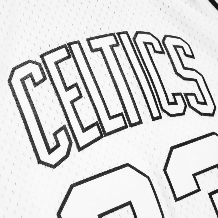 NBA WHITE BLACK SWINGMAN JERSEY CELTICS 85 LARRY BIRD