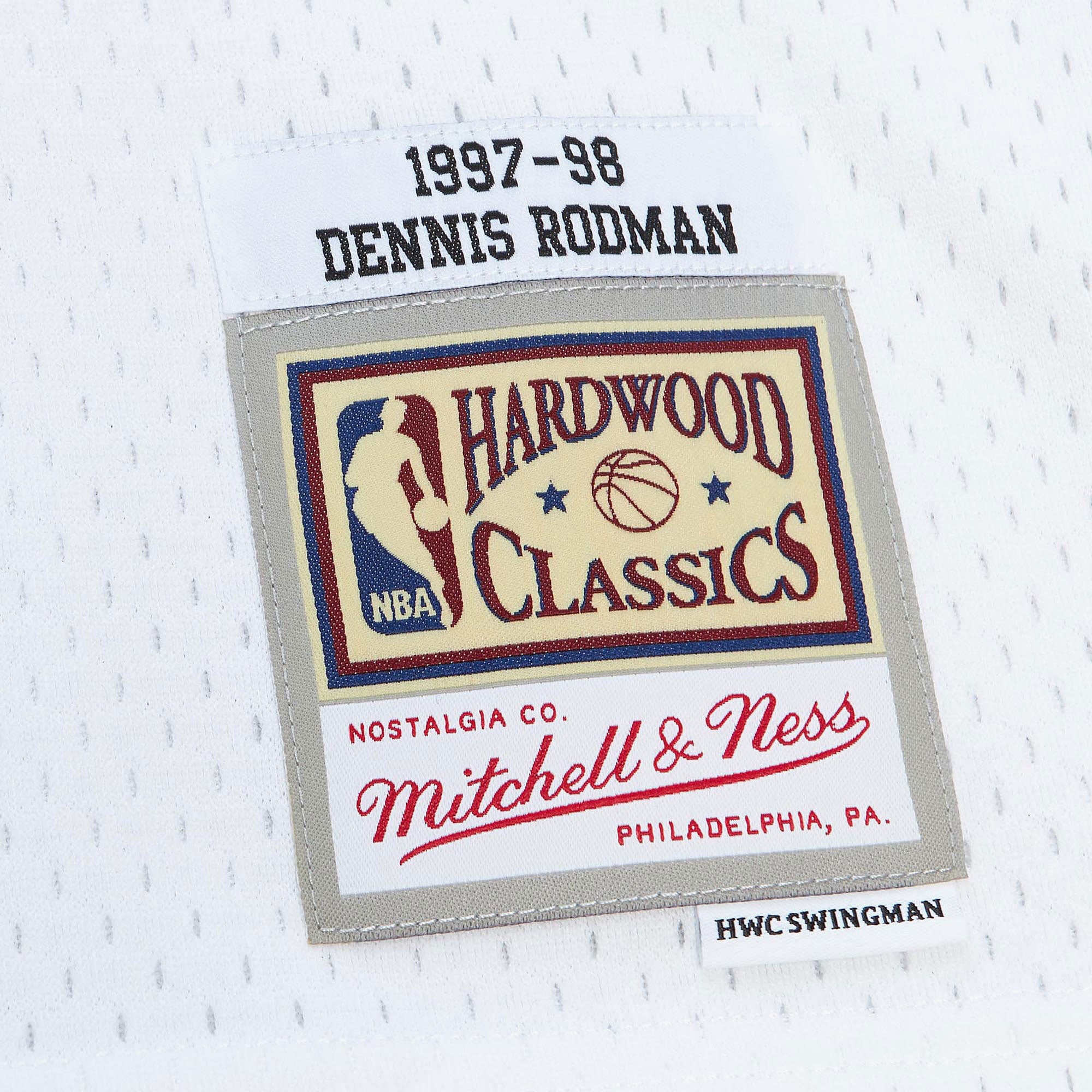 Jersey M&N NBA Cracked Cement Swingman Bulls 1997 Dennis Rodman