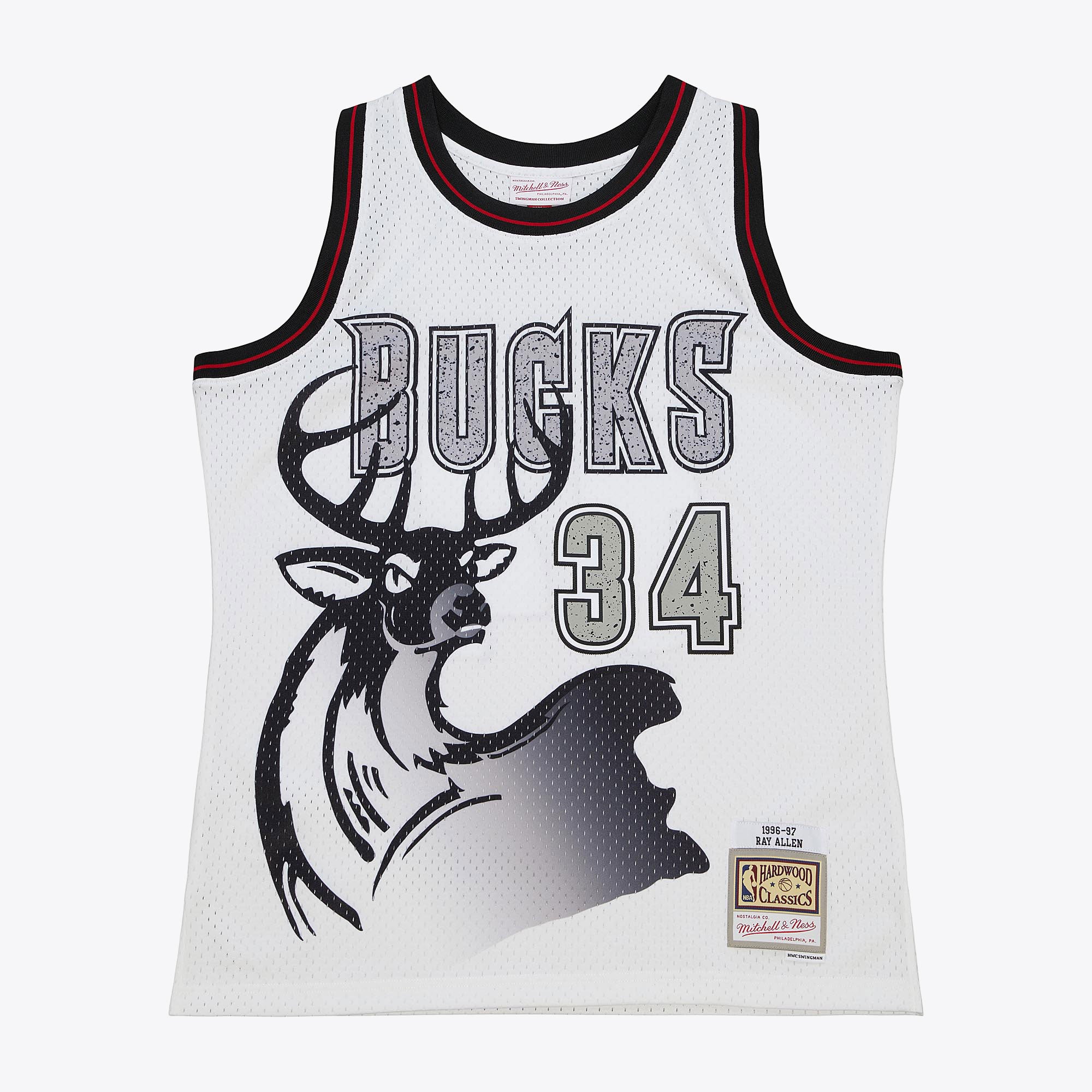 Jersey M&N NBA Cracked Cement Swingman Bucks 2000 Ray Allen